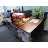 4 desks with 4 chairs