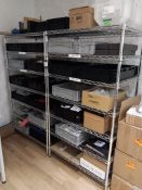 3 Bays of lightweight metal racking (contents not included)