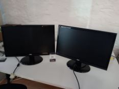 2 x AOC 215LM monitors