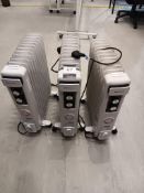 3 x Pro Breeze oil filled radiators