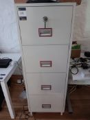 Pheonix 2244 4 drawer filing cabinet with key