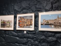 3 x Framed waterfront photo prints