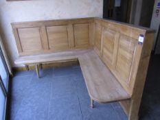 Pine corner bench 2m x 2m