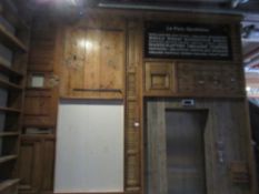 Vintage-style pine-to-wall area