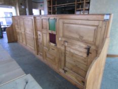 Pine vintage dividing screen 5.15m x 1.55m high