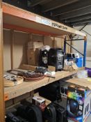 3 bays of racking consisting of; 5 uprights & 12 crossbeams (excludes stock)