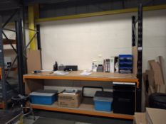 Racking workbench consisting of; 2 x 2330mm uprights & 4 x 2400mm crossbeams