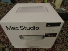 MacStudio A2615 with Apple M1 Max Chip, 32GB unifed memory, 512GB SSD, 10 core CPU and 24 core CPU,