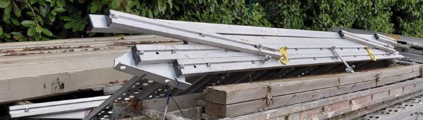 Aluminium ladder, approx 2.5m