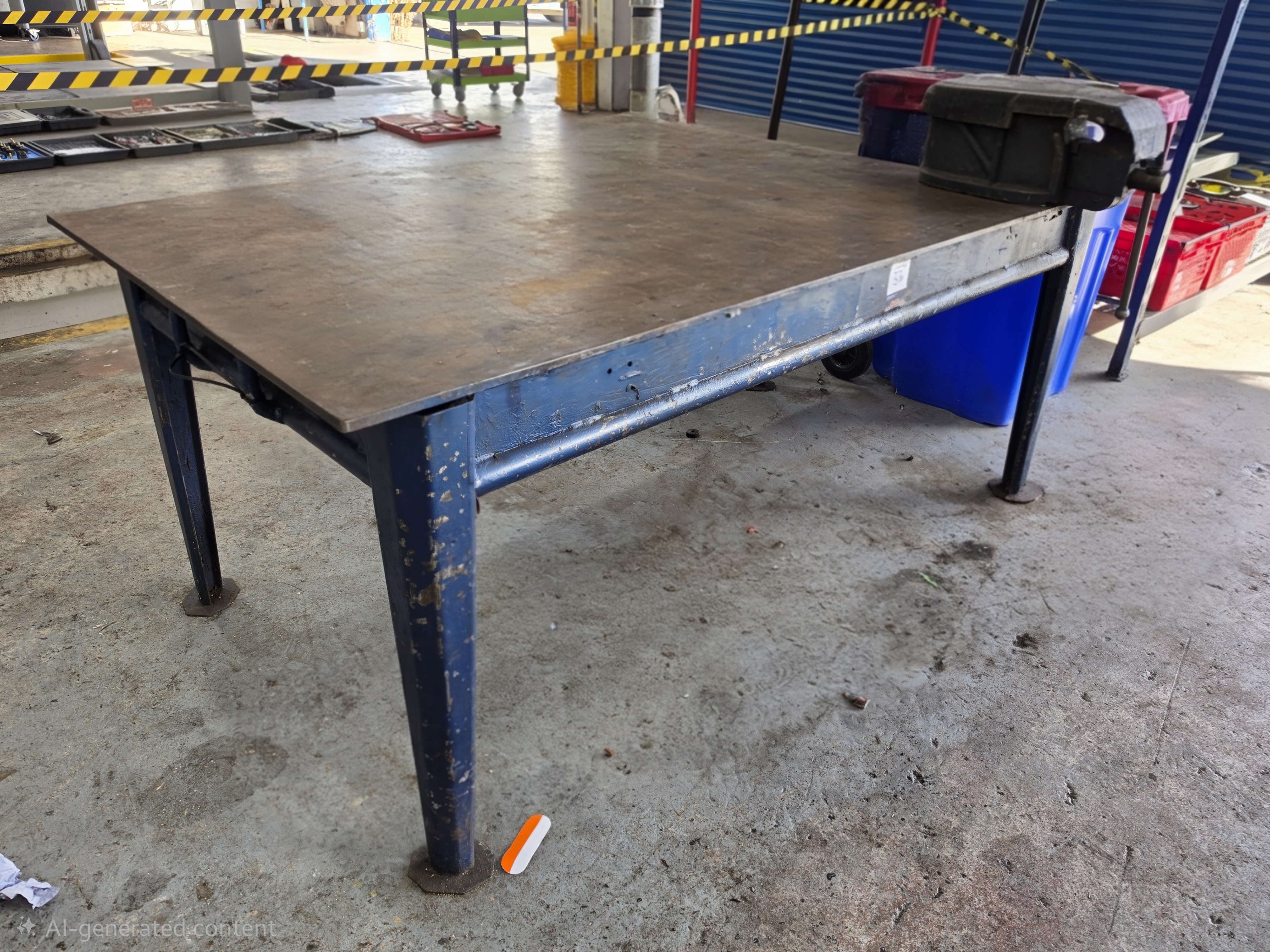 Steel Heavy Duty Engineers Bench with Fitted Vice