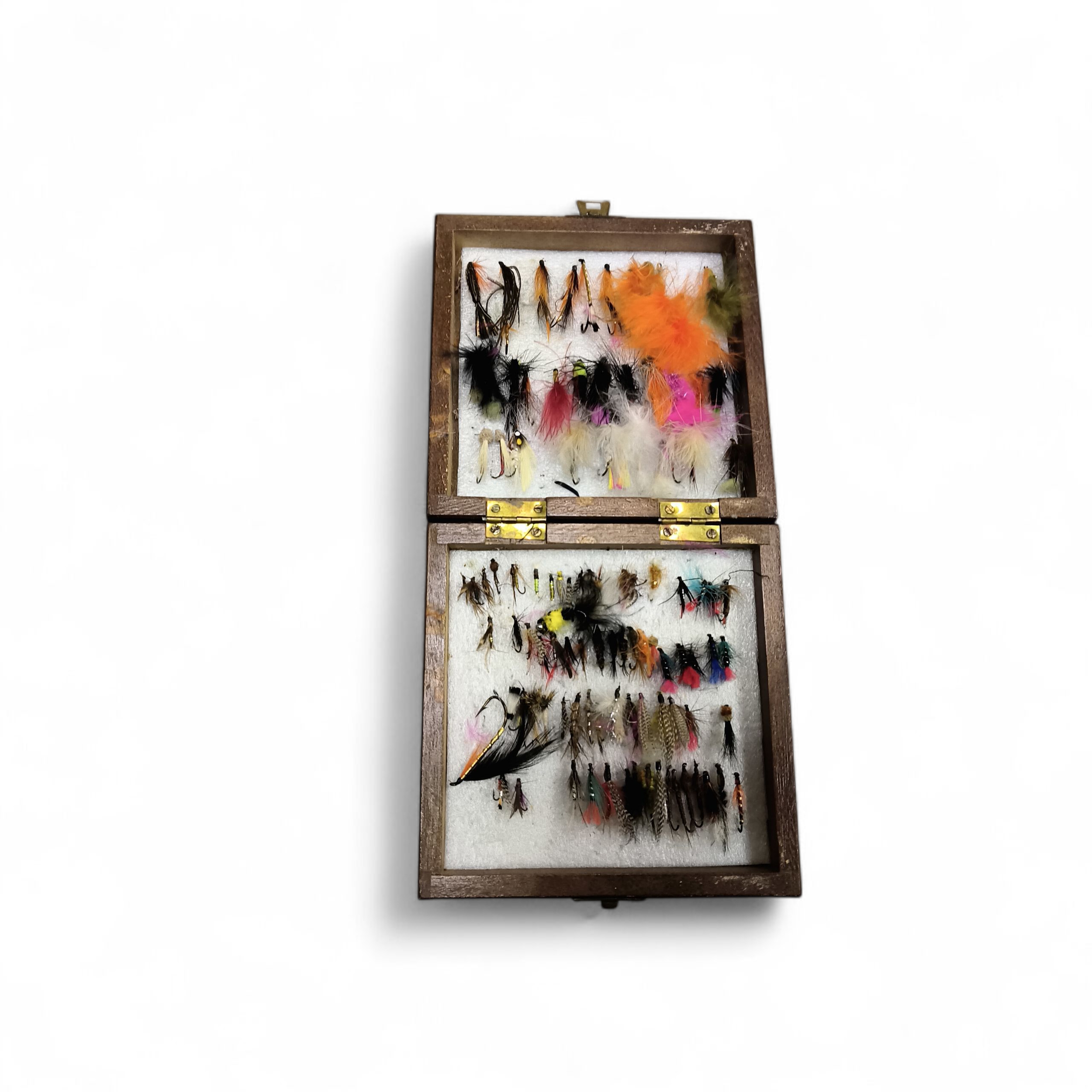 Two Vintage Double Boxes, one with nearly 300 trout and salmon lures, the other with over 100 game - Image 3 of 4