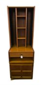Nathans Range of Parker Knoll Teak CD Storage Cabinet, fitted with twin banks of CD storage racks