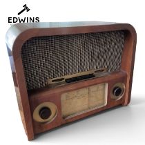 A Circa 1950's G.E.C Valve Radio, Made in England. 41cm x 51cm