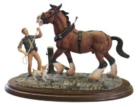 Country Artists 'Steady Boy Brown' Limited Edition Sculpture by Richard Sefton a limited edition