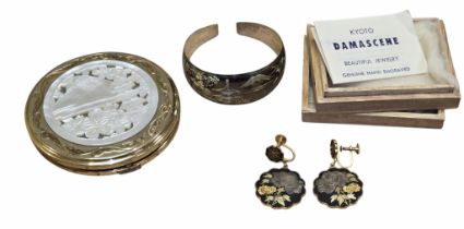 A group of vintage Japanese jewellery and accessories, circa 1950s/60s, comprising a silver child’