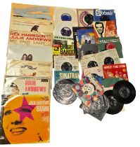 Collection of Vintage LPs and 45rpm Records, A mixed collection of vintage LPs and 45rpm singles,