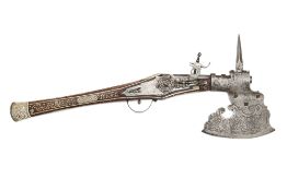 Combined axe and pistol with wheel-lock | Europe, European