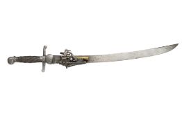 Hunting hanger with wheel-lock pistol | Europe, European