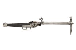 Combined pistol and war hammer with wheel-lock | Europe, European