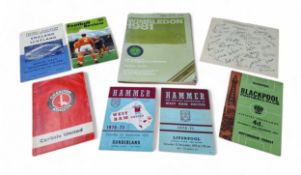 Football and sporting interest - Tottenham Hotspur FC 1950-51 Players' Autographs leaflet;  Football