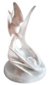 A Royal Doulton Images table centrepiece, Courtship, in the white, 39cm high, NH3525