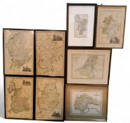 Maps - Thomas Bowen, A Map of the Seven United Provinces with Dutch Austrian and French Netherlands,