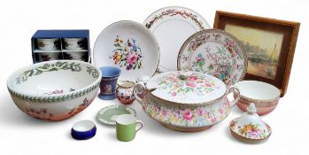 A Coalport rectangular plaque, The Views of England and Wales, Windsor Castle, after Joseph