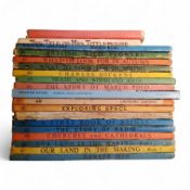 Ladybird Books - Our Land in the Making, 1 and 2, Danger Men, Church and Cathedrals, Sorty of Radio,