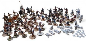 Wargaming - well painted Cherokee Raiders and Apaches; others unpainted; etc.