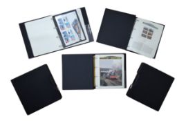 Stamps- A comprehensive thematic collection on the topic of railways in 5  good quality ring