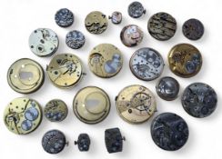 Horolgy, for parts or restoration - a late Victorian fusee pocket watch movement, signed E. Wise,