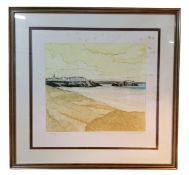 John Brunsden (Bn,1933), by and after, Tenby,  signed in pencil lower right, titled, etching and