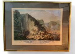T Smith, after, Granville, by, A Prospect of the Rocks & that Vast Cavern at Castleton call'd Peak-