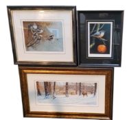 Ricard Whittlestone (Derbyshire Artist), by and after, Chatsworth Through Winter Trees, signed in