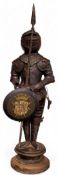A miniature display model of a Maltese suit of armour for Jean 