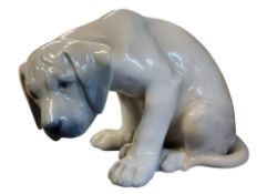 A Royal Copenhagen model, Bob, the Labrador puppy, 18cm high, printed mark, model no. 318