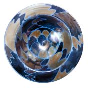 John Wheeldon, Bn.1950, Matlock, Derbyshire - a Studio Ware porcelain bowl, lustre glaze in tan
