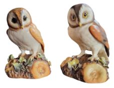 A Royal Crown Derby model, Brown Owl, naturalistically modelled, 15cm high, printed mark in red;