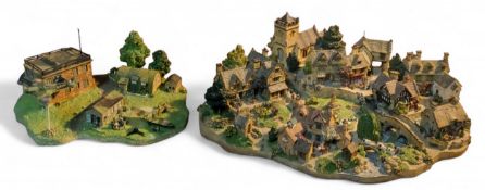 Danbury Mint Cotswold Village Collection, by Jane Hart, pats 1,2,3,4, certificate, 2942, boxed;