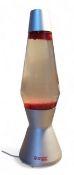 A Mathmos Astro  lava lamp,  waisted brushed chrome base, 44cm high