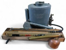 The Four Oaks Spraying Machine Co, Sutton Coldfield, 44cm high;   others, a brass Solo Sprayer, with