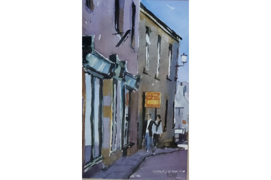 'Kay', 20th century, The Peacock, at Owler Bar, signed, watercolour, 15cm x 24.5cm;  others, - Image 5 of 5