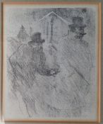 Henri De Toulouse Lautrec (1864-1901)  Le Baron Moïse mendiant (Baron Moïse Begging), from Au pied