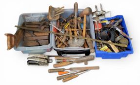 Vintage Tools - moulding planes makers stamp T.Gil.Hooley and A.Earp, Spear & Jackson brass-backed
