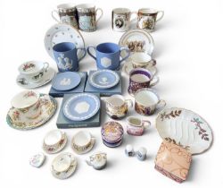Wedgwood Jasperware;  a Spode miniature jug, To Commemorate the Golden Jubilee of Her Majesty