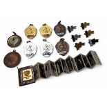 International Dancing Masters Association medals and pins, gold, silver and bronze; a Elizabeth II