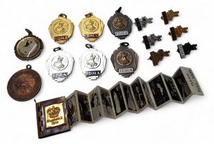 International Dancing Masters Association medals and pins, gold, silver and bronze; a Elizabeth II