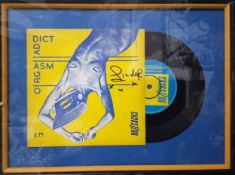 A framed Buzzcocks Orgasm Addict 7