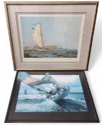 Gordon Frickers, by and after, Vagrant off the Needles,  signed in pencil to border by the artists