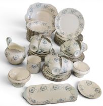An Aynsley Las Palmas tea and dessert service, for twelve, comprising two bread and butter plates,